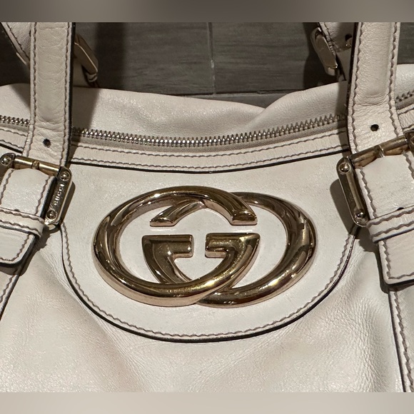 Authentic Gucci Leather Britt Boston Bag, Large Size - Picture 2 of 12